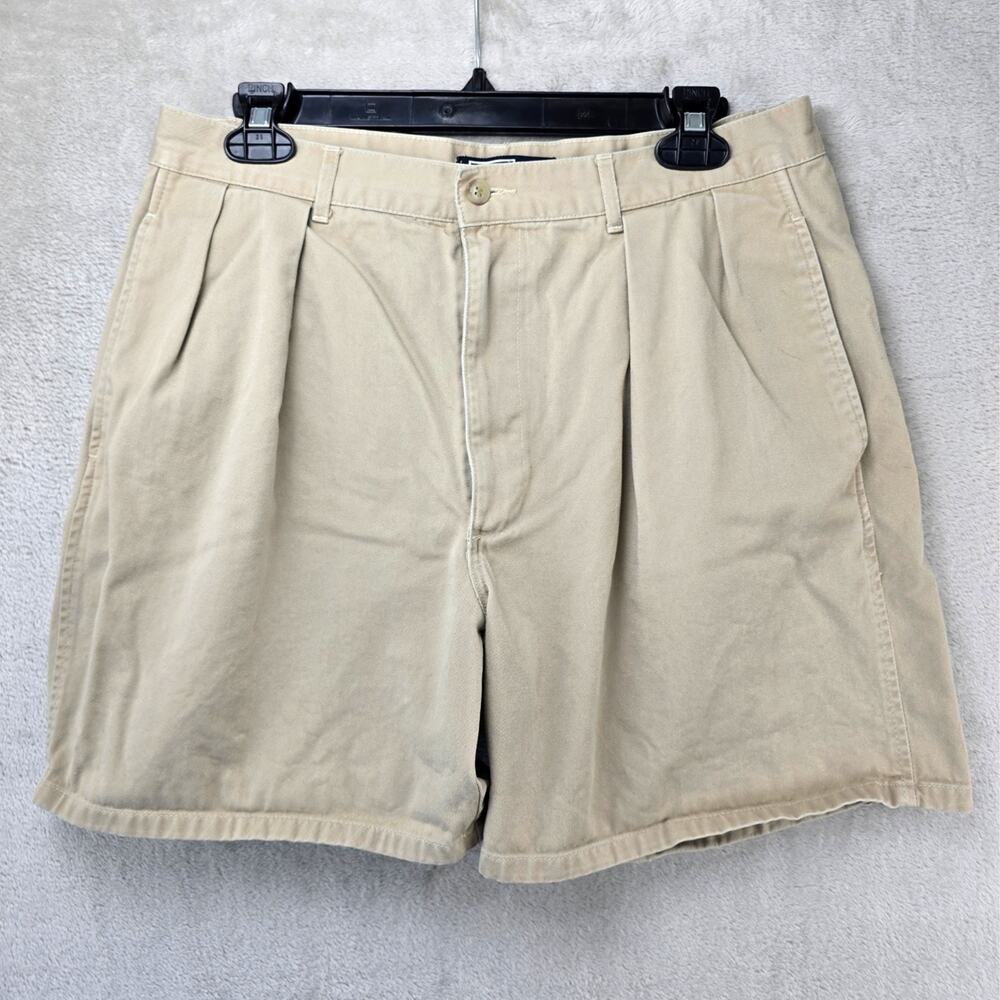 Vintage Polo Ralph Lauren Chino Shorts Mens 33 (Fits 30) Double Pleated Khaki